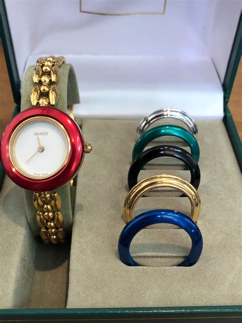 fake gucci bezel watch|gucci watch with interchangeable bezels.